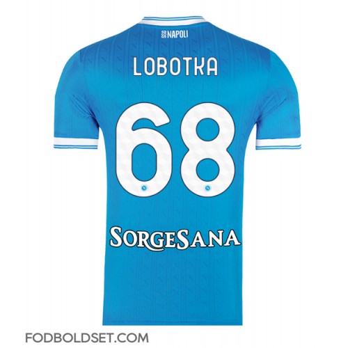 SSC Napoli Stanislav Lobotka #68 Hjemmebanetrøje 2025-26 Kortærmet